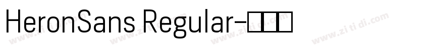 HeronSans Regular字体转换